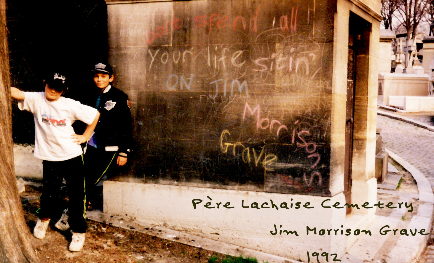 Père Lachaise Cemetery of Jim Morrison Grave